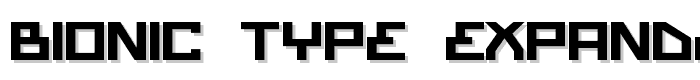 Bionic Type Expanded Bold font
